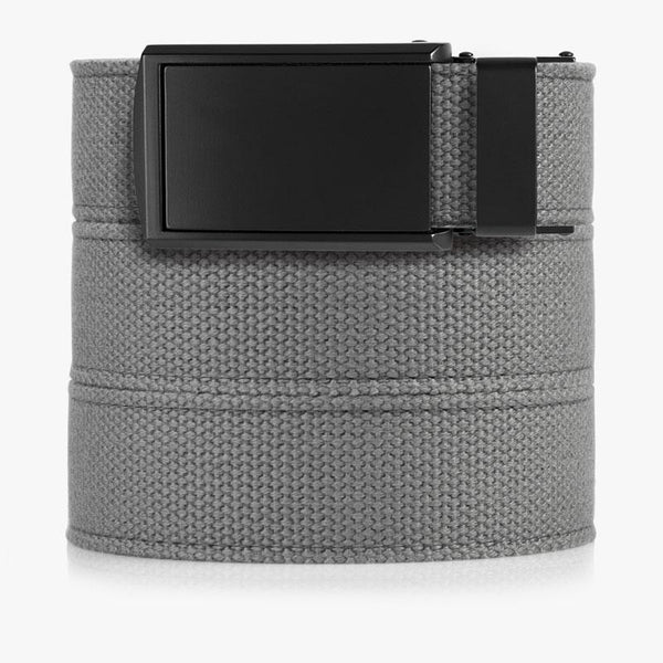 Grey canvas belt outlet