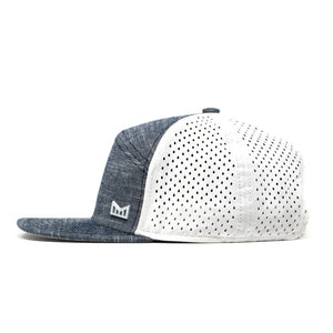Trenches Performance Snapback Hat-Grey/White
