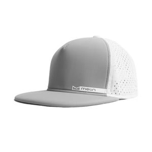 Amphibian Waterproof Performance Snapback Hat-Grey/White